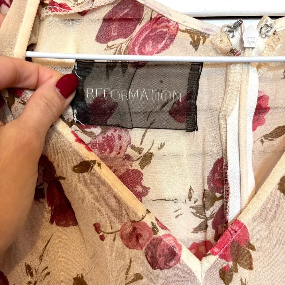 Reformation silk floral dress - Picture 5 of 7